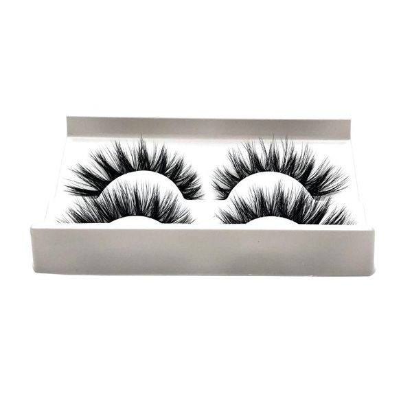 

false eyelashes flash girl f series f05 faux mink 2 pair long and natural