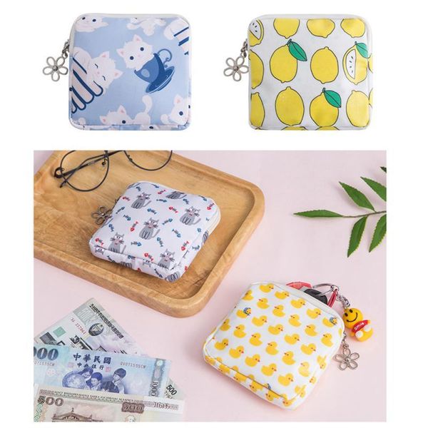 

portable pvc sanitary towel bag aunt storage women girls napkin pad outdoor organizer pouch case bags