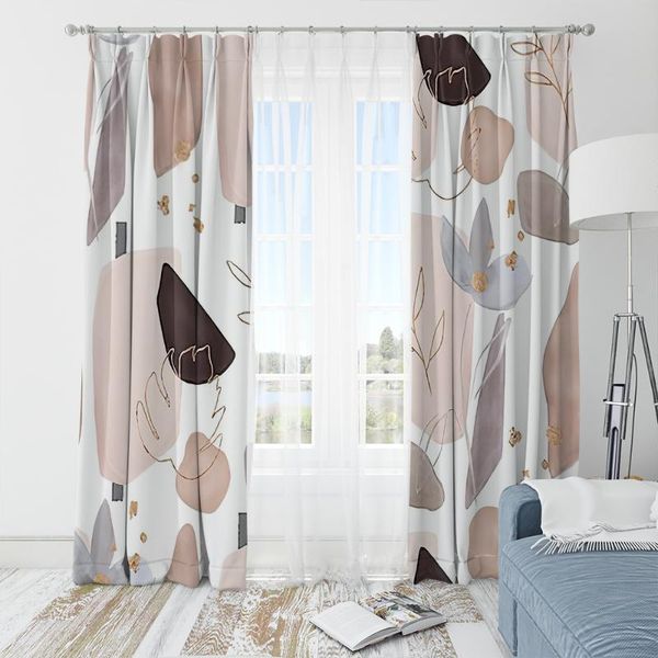 

curtain & drapes 3d tropical leaves shading window curtains for bedroom in the living room decoration home custom made