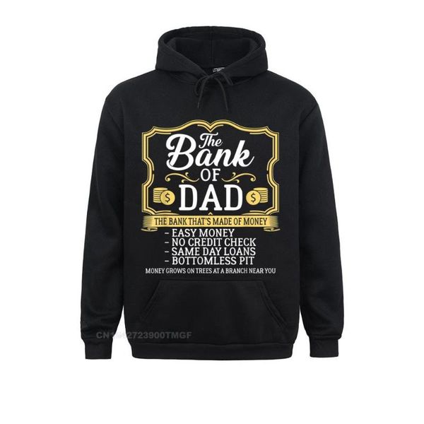 

men's hoodies & sweatshirts the bank of dad money grows on trees fathers day fashionable printed long sleeve men hoods, Black