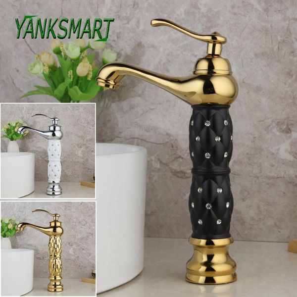 

bathroom sink faucets yanksmart luxury style golden polished basin faucet deck mounted single handle cold mixer water tap