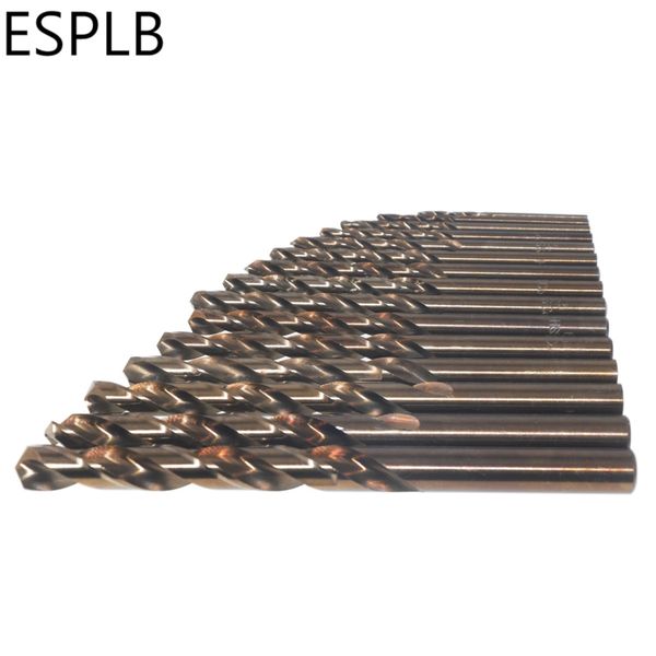 

15pcs 1.5-10mm m35 cobalt hss co high speed steel drill bits set metal wood working straight shank twist drill bit power tools