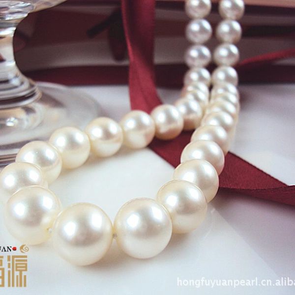 

chains artificial farming real pearl necklace supply 9-10mm perfect circle a1 freshwater wholesale, Silver