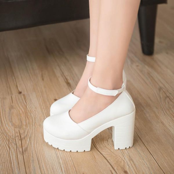

summer women high heels platform shoes woman wedges black white dress