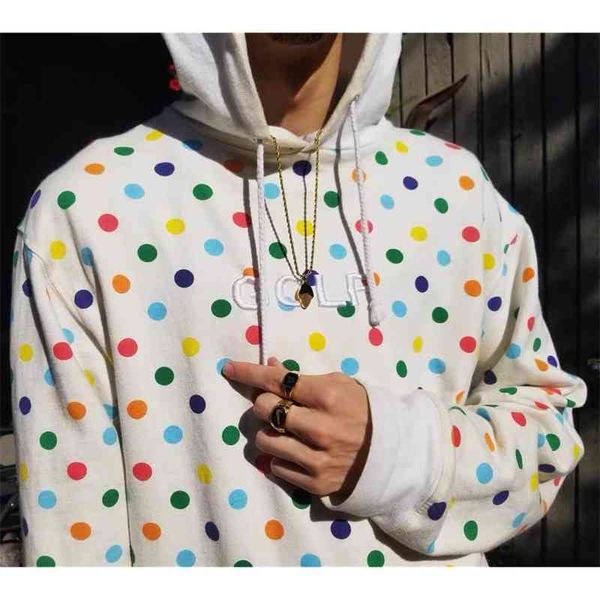 

golf wang polka dot hoodie for couples mlbv, Black