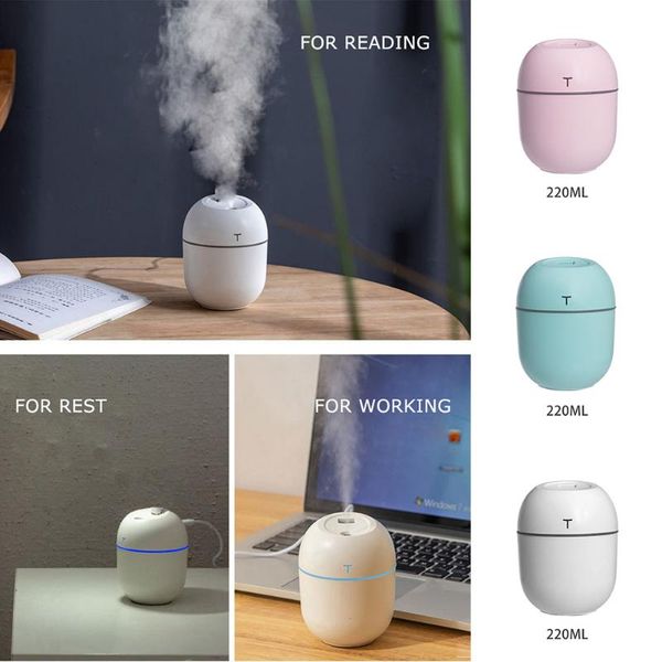 

air humidifier 220ml aroma essential oil diffuser usb with led night lamp mall student dormitory car humidification aromatherap fragrance la