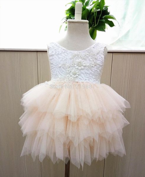 

retail girl summer lace dress princess tutu rm03, Red;yellow
