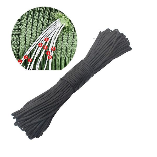 

4mm multifunctional 9-core outdoor paratrooper traction rescue bundled tent mountaineering bracelet braided rope without joint gadgets