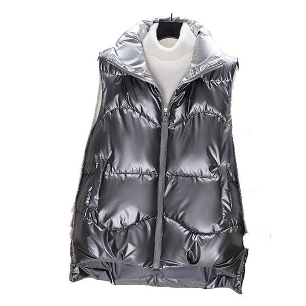 

women's vests 2021 waterproof light down vest women windproof lightweight warm waistcoat female white duck coat sleeveless, Black;white
