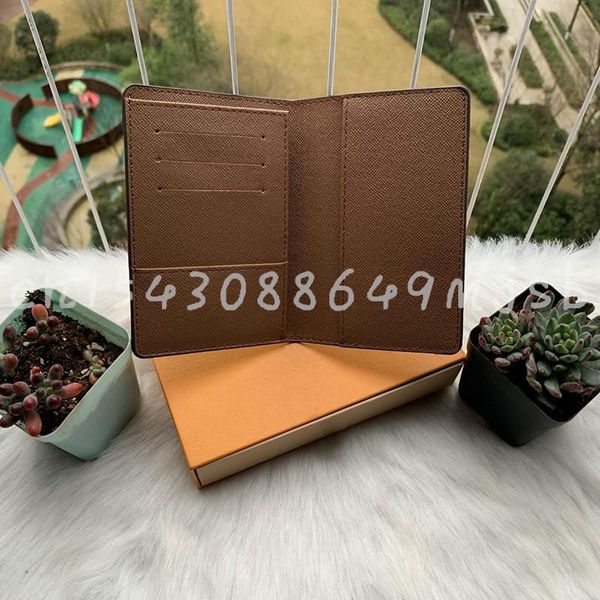 

card holders design travel passport holder men/women's fashion portable wallet cover with box, Brown;gray