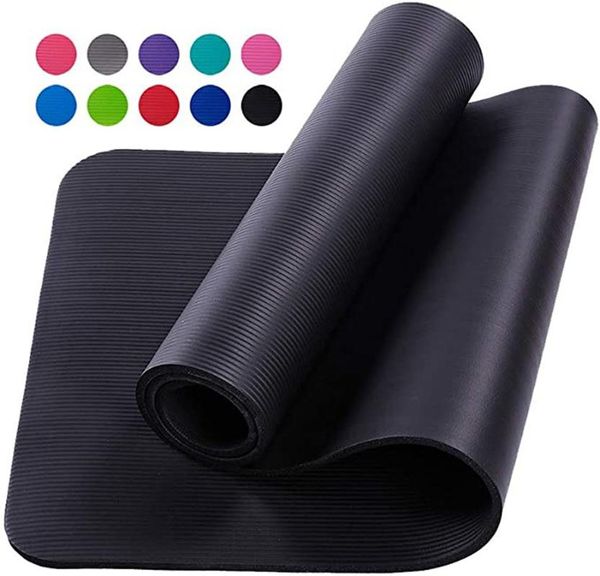 

yoga mats 10mm extra thick 183cmx61cm eva non-slip for fitness tasteless pilates gym exercise pads with bandages
