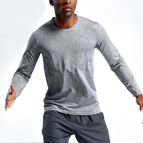 

yoga outfit men's loose casual running breathable long shirt gym exercise fitness jogging self-cultivation quick-drying