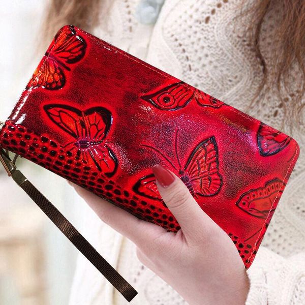 

purse wallet handbag women's long zipper large capacity card carteira masculina, White
