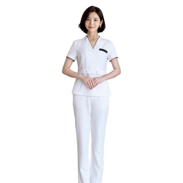 

women's tracksuits wholesale stylish suits uniform beauty parlour salon spa massage care wear, Gray