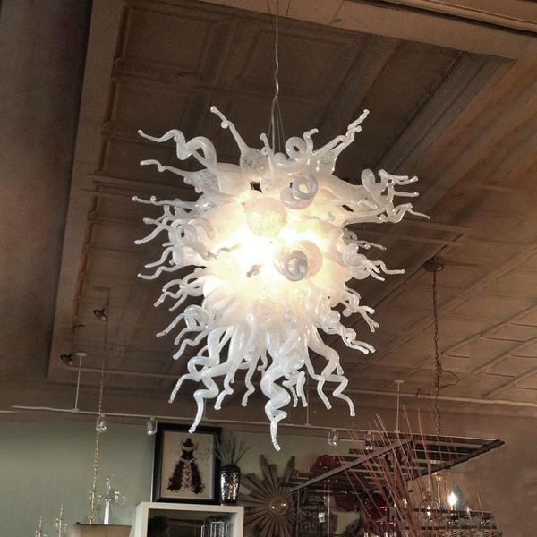 

chandeliers nordic style hand blown glass chandelier white color simple restaurant lving room bedroom