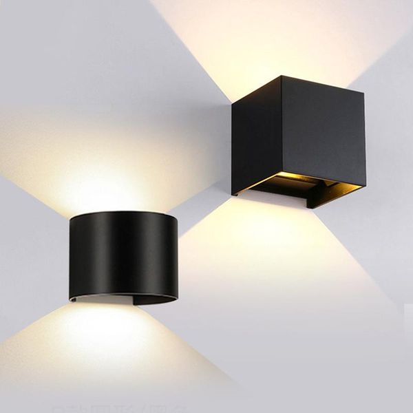 

outdoor wall lamps cob downlight 12w led light waterproof ip65 modern nordic style indoor lamp living room porch garden