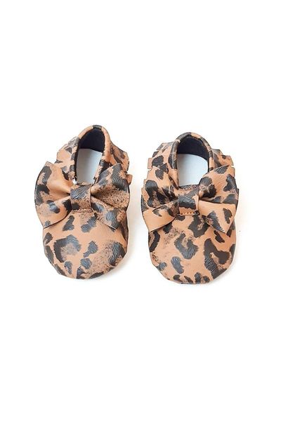 

first walkers leopad patterned baby moccasins, shoes model