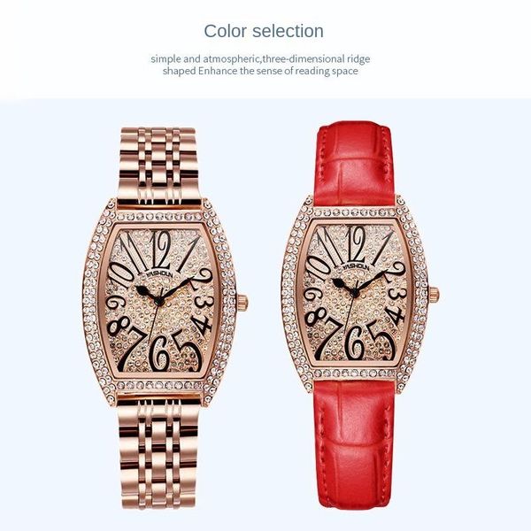 

wristwatches women's watch exquisite fashion waterproof quartz steel, Slivery;brown