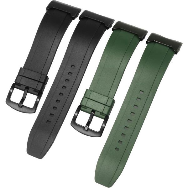 

watch bands waterprof rubber watchband black red blue special interface strap replacement belt for g gwg-1000 silicone chain, Black;brown