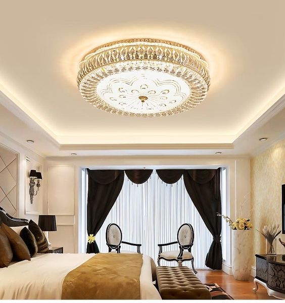 

ceiling lights modern minimalist lamp corridor aisle bedroom study round crystal