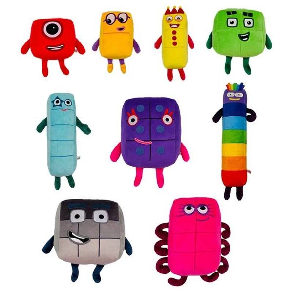 

new numberblocks toys children's mathematics enlightenment animation plush doll