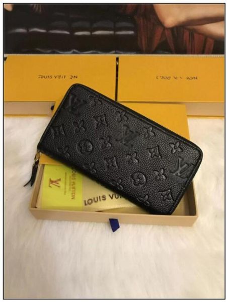 

2022-new design long single zip wallet luxury design evening package clutch handbag leather card package tote card package gglvl