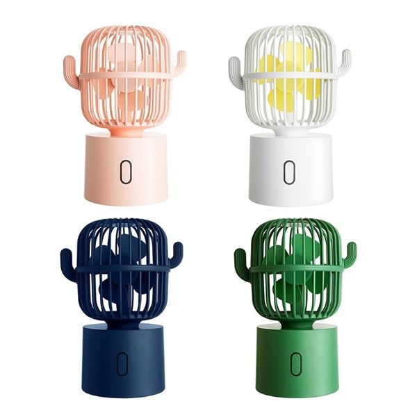 

electric fans f6 cactus portable mini fan usb shaking head handheld desk small y1