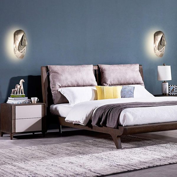 

wall lamp modern simple lighting living room art decoration luxury tv background designer bedroom bedside 110v crystal