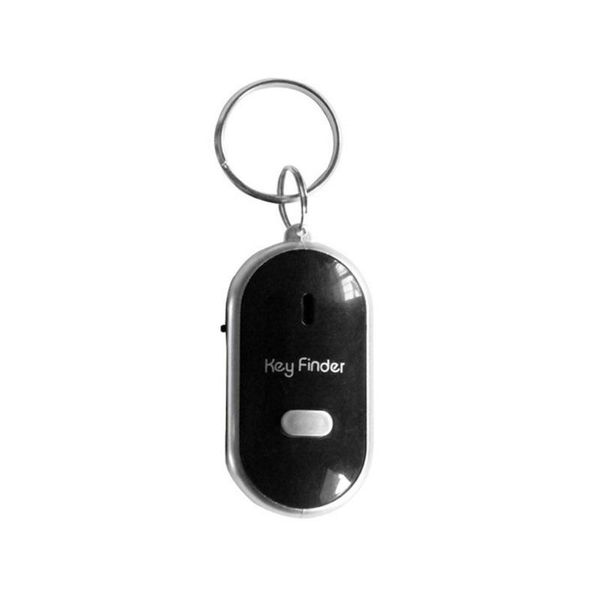 

decorative objects & figurines led whistle key finder flashing beeping sound control alarm anti-lost keyfinder locator tracker with keyring