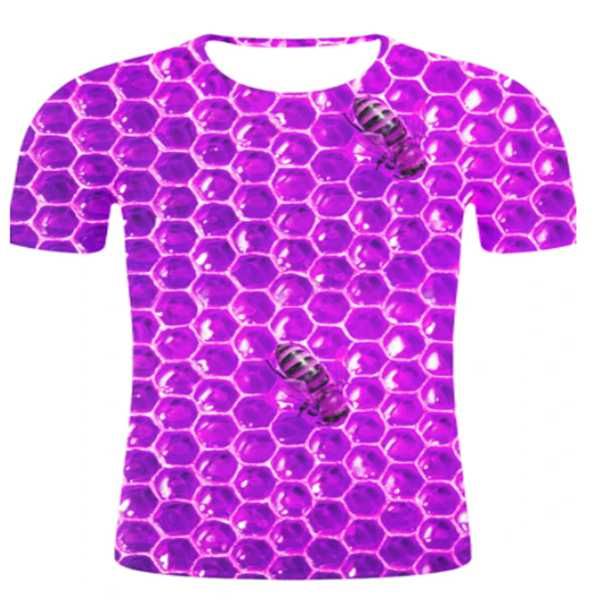 

men's t-shirts summer t-shirt and women's clothing casual harajuku streetwear bee 3d printing, White;black