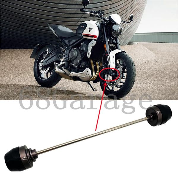 

motorcycle wheels & tires for trident660 trident 660 front wheel fork protection slider anti-drop ball 2021