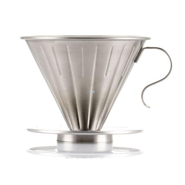 

coffee filters paperless pour over maker, 304 stainless steel reusable drip cone