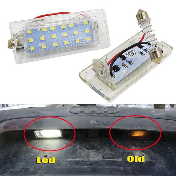 

emergency lights 2pcs white led number license plate light lamp 18 smd 3528 for e53 x5 1999-2003 e83 x3 03-10