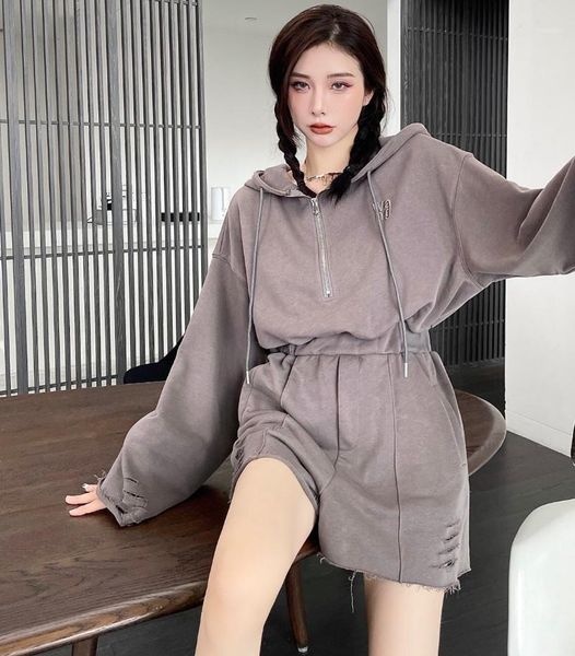 

women's pants & capris 2021 autumn fashion classic design casual versatile simple loose jumpsuit denim waist a2, Black;white