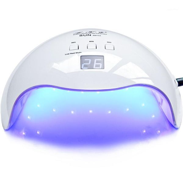 

uv led lamp nail 21 beads smart sensor lcd screen drying gel polish art tools1