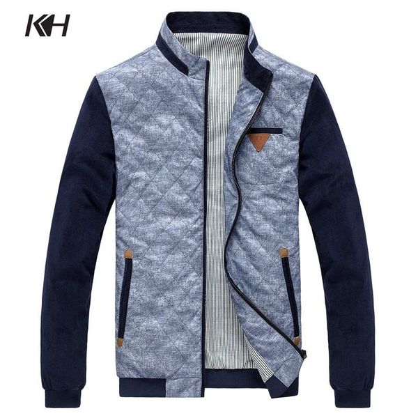

men's jackets men spring autumn fashion jacket mens casual stand collar sleeve patch british patchwork plaid coat male clothes, Black;brown