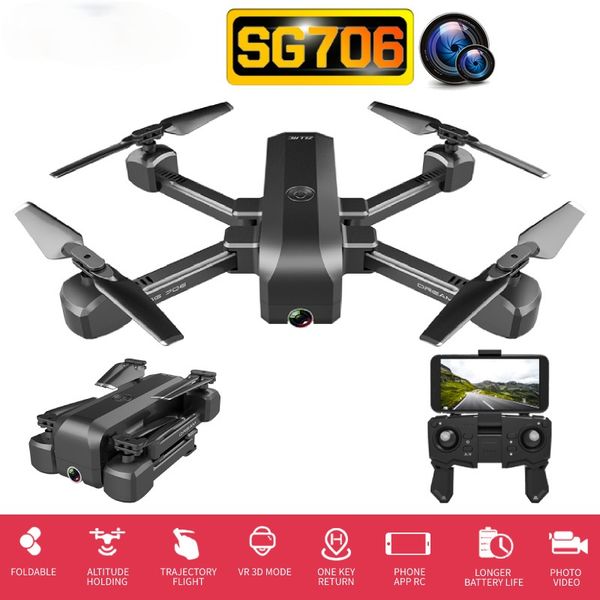 

halolo sg706 drone 4k wifi dual camera quadcopter optical flow stability height rc helicopter rc toy drone with camera vs xs812