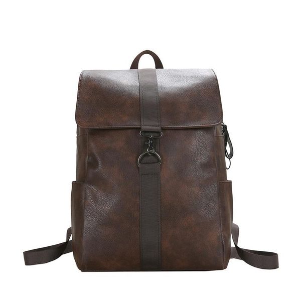 

large capacity backpack pu leather casual fashion travel shoulder bags for teenager girls boys backpacks