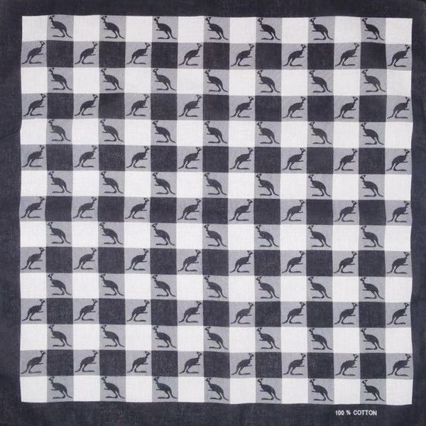 

scarves black and white plaid kangaroo cotton fabric square bandanas graphic print gothic scarf sport hip-hop wristband hair wrap, Blue;gray