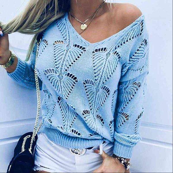 

women sweaters autumn sweater ladies knitted jumper pullover v neck hollow out and pullovers fall, White;black