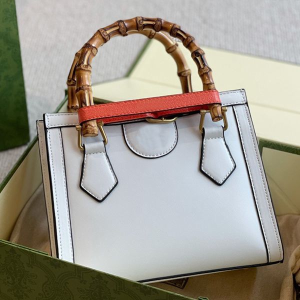 

bamboo handbag women tote bags shopping bag plain genuine leather buckles hardware letters thread lady purse smooth surfaceeura