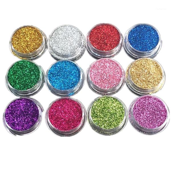 

50g/bag holographic nail glitter powder laser sequins manicure eyeshadow gift card decor diy makeup tools1, Silver;gold