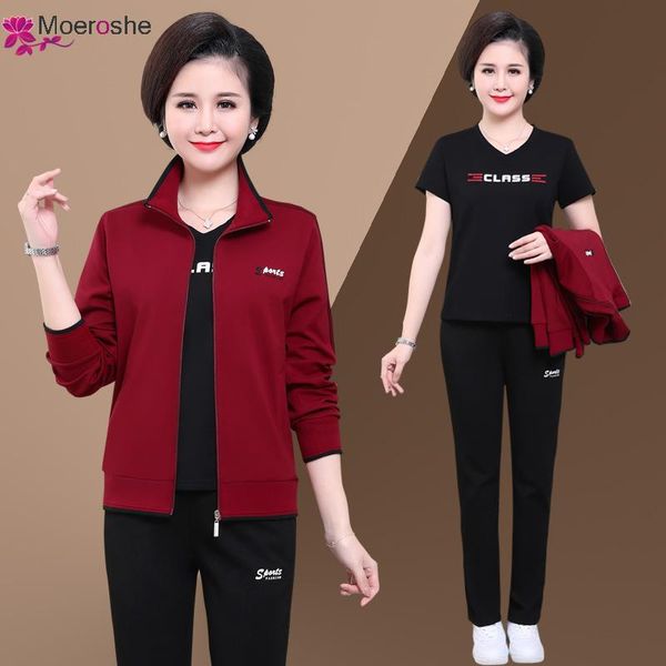 

women's tracksuits fashion tracksuit 3 piece set autumn pullover inside spring coat long pants sports suit sweatshirt sportswear for wo, Gray
