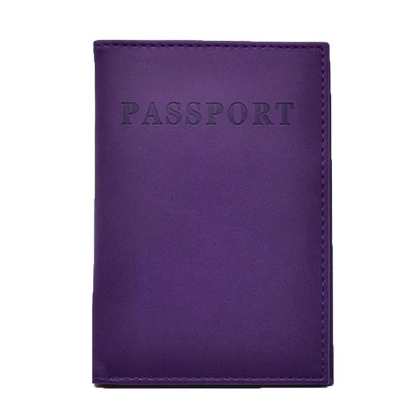

card holders pu leather passport cover women men travel ticket case holder, Brown;gray