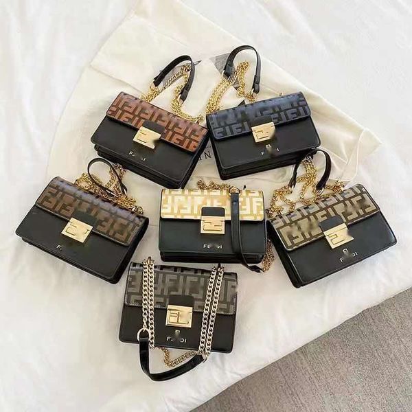 

indentation f word mother-daughter bag 2021 new square versatile fashion bag european and american chain slant shoulder balenclaga luggage