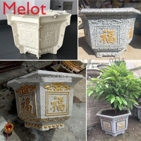 

other garden buildings flower pot mold cement homemade plastic large thick grouting template bonsai abrasive tool disk