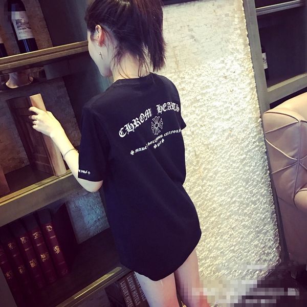 

chh 2021 spring summer new lovers sanskrit letter foam printed round neck short sleeve t-shirt for men and women, White;black