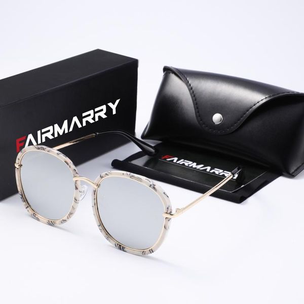 

sunglasses 2021 vintage round polarized shades for women metal frame brand designer glasses driver men sun eyewear uv400, White;black