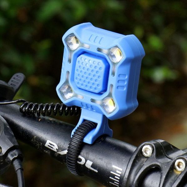 

bike horns 140 db bell 4 lamp cycling light electric horn waterproof usb charging loud alarm security bicycle
