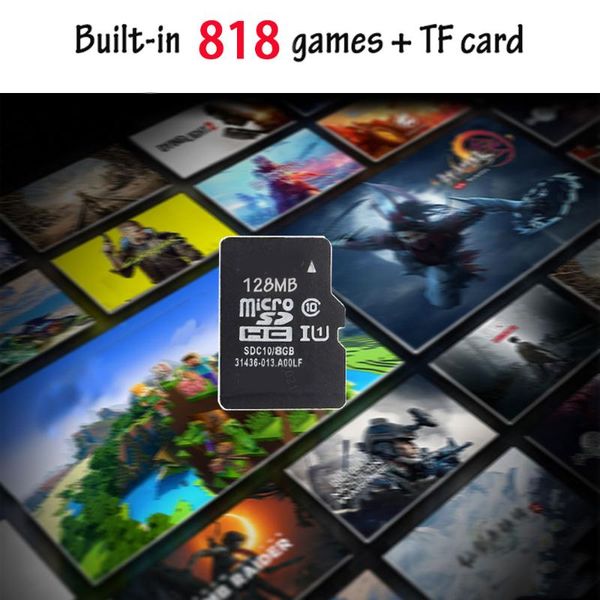 

game console 4k handheld family recreation dual gamepad port built-in 568 + tf card retro gaming player controllers & joy joysticks